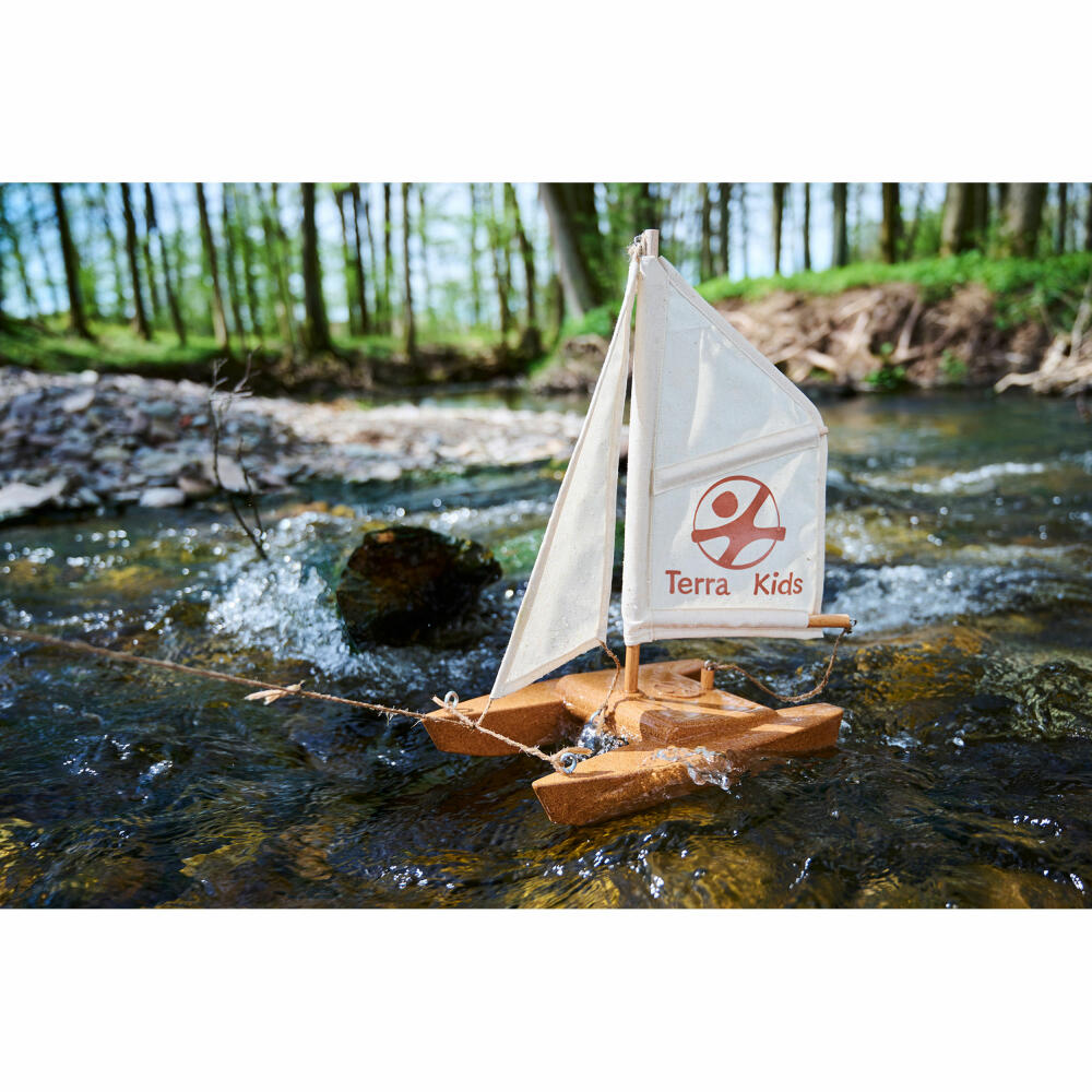 HABA Terra Kids Catamaran construction kit, craft, boat, construction toy, construction kit, 306315