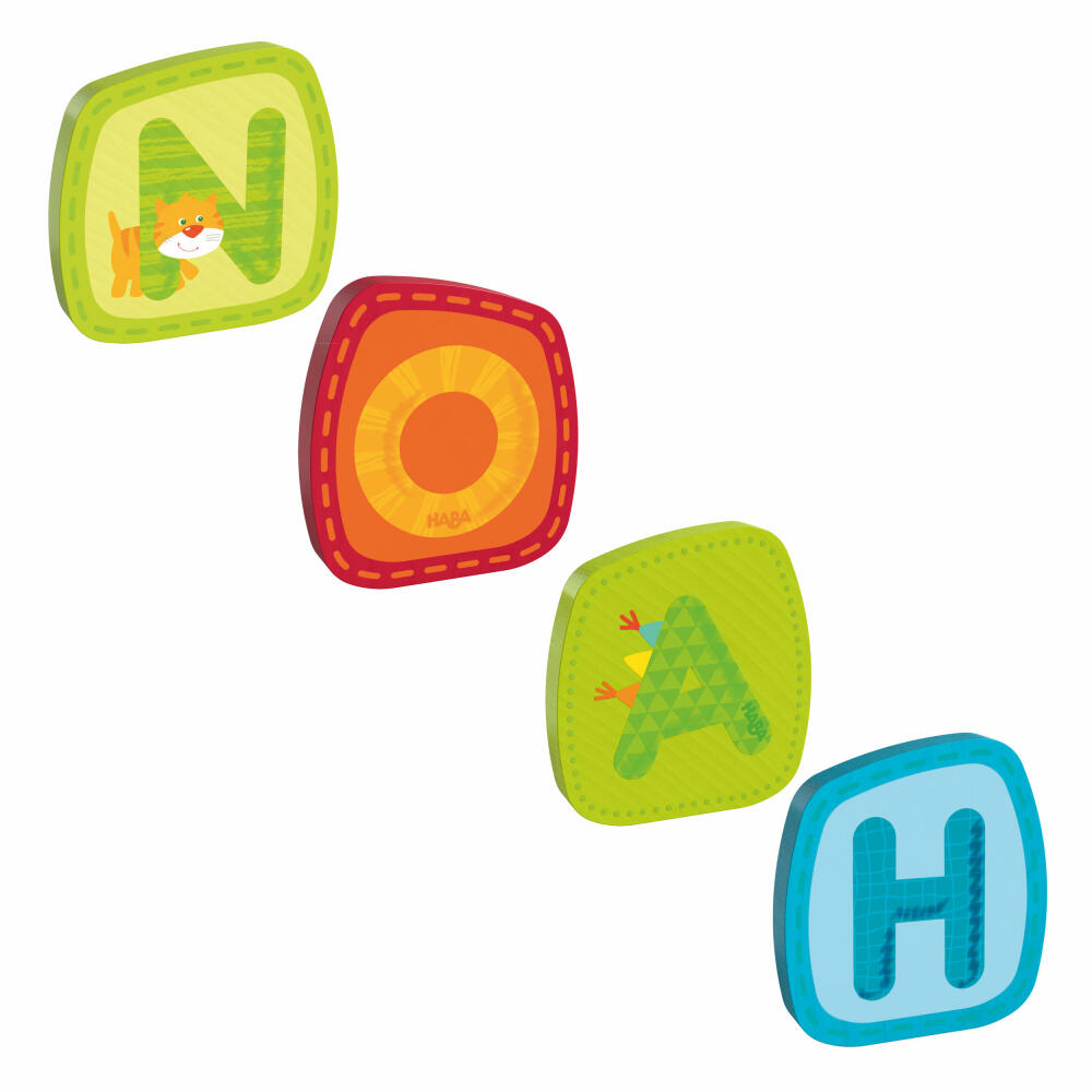 HABA wooden letters, name Noah, letters, door sign, wall, decoration, children's room, child, baby