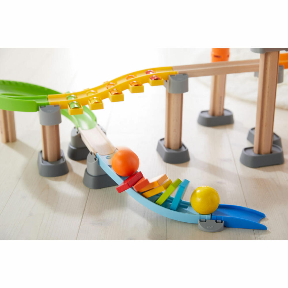 HABA Kullerbü ball track melody domino, ball track, accessories, sound staircase, domino staircase, 306744