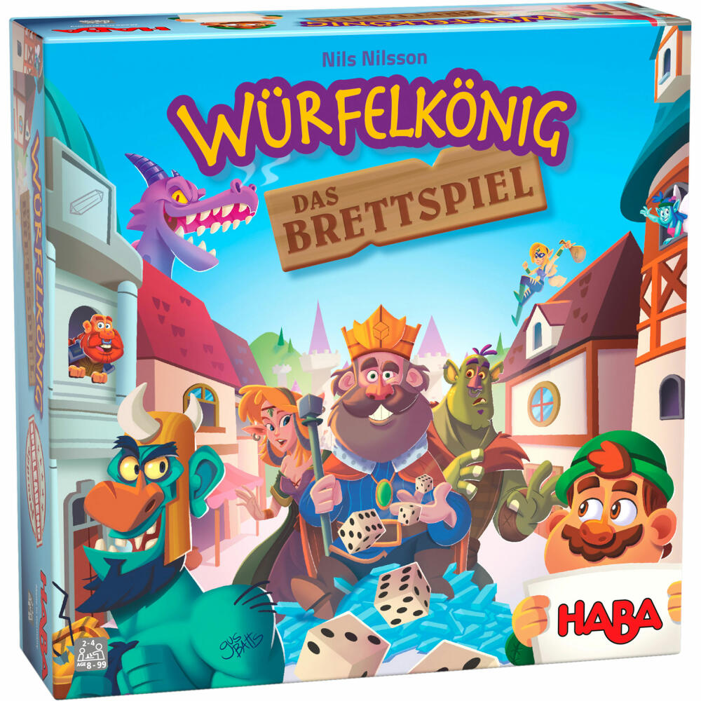 HABA Dice King - The Board Game, Dice Game, Collecting Game, Family Game, Children's Game, from 8 years, 306400