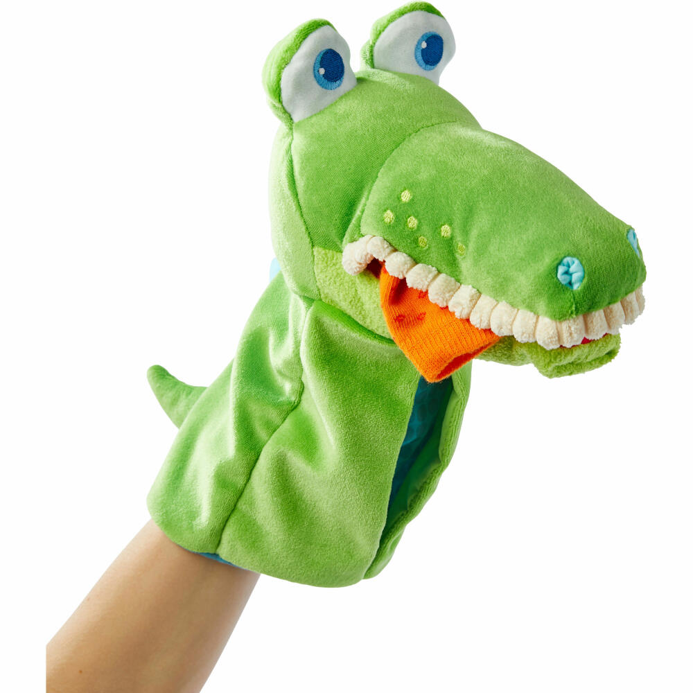 HABA hand puppet omnivore crocodile, puppet theater, hand puppet, puppet theater, crocodile, 306255