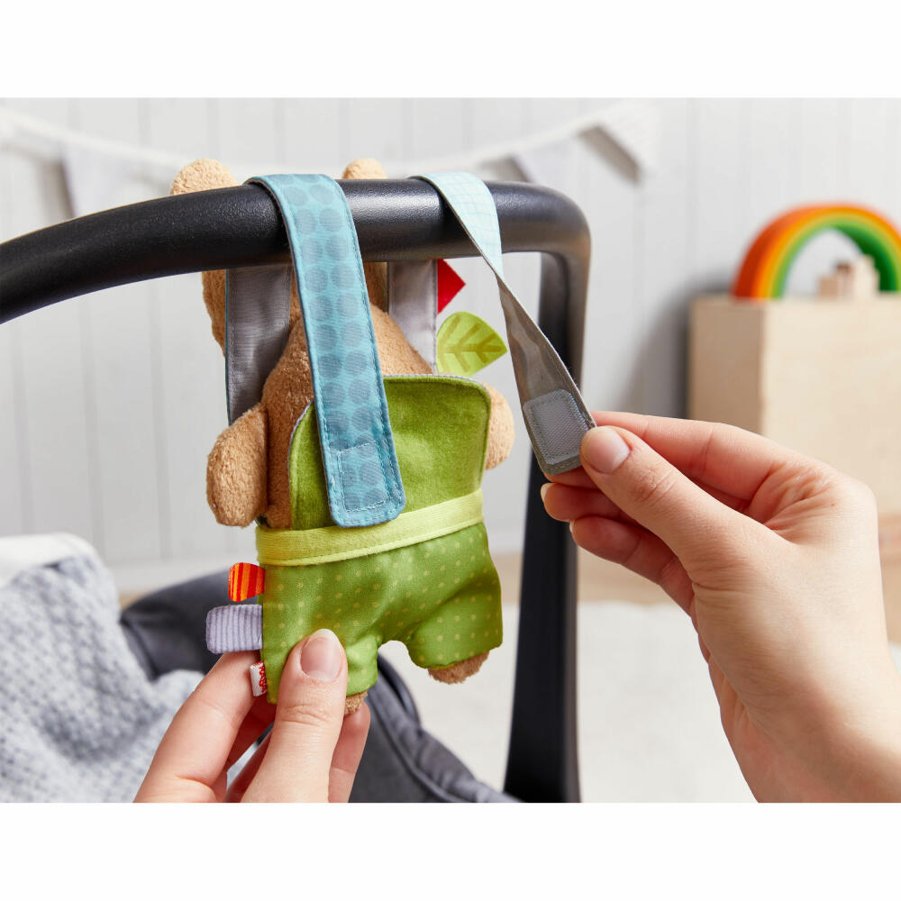HABA Play Trainer Bear Fun, Play Trailer, Fabric Toy, Plush Toy, Baby Toy, 306381