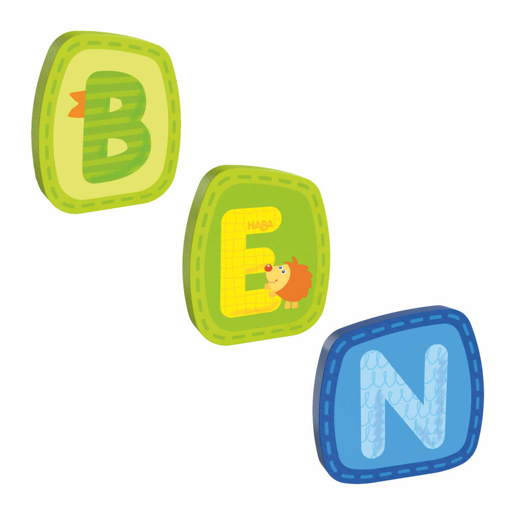 HABA wooden letters, name Ben, letters, door sign, wall, decoration, children's room, child, baby