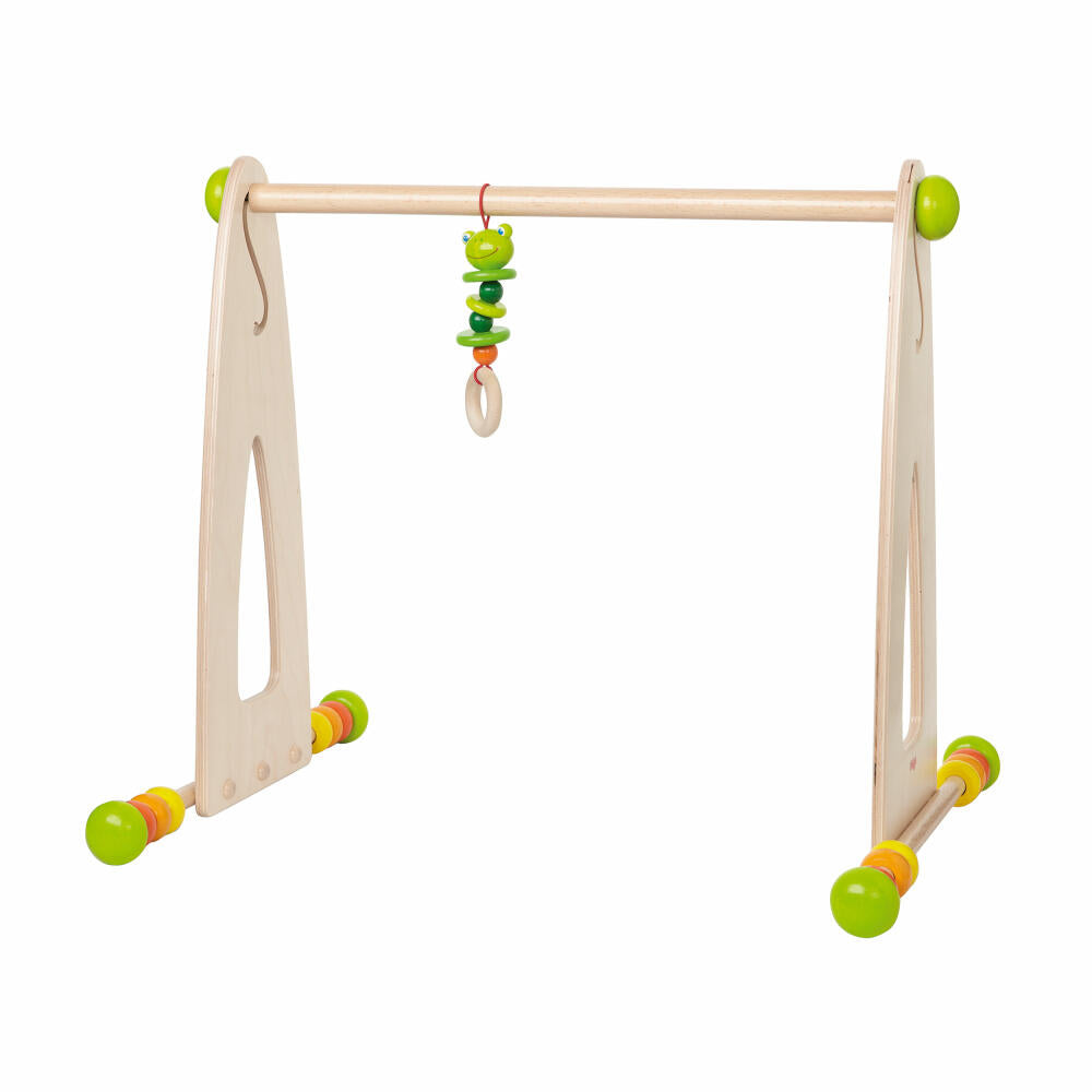 HABA Spieltrainer Farbenspaß, Babyausstattung, Gestell für Spieldecke, Hängefigur, 7302