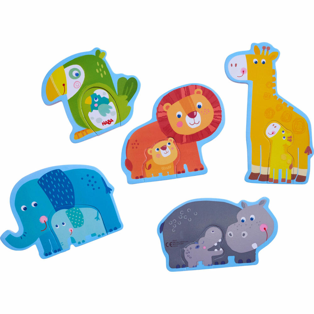 HABA Badespielzeug Tierpuzzle, Badepuzzle, Tier Puzzle, Wasserspielzeug, ab 18 Monaten, 306447