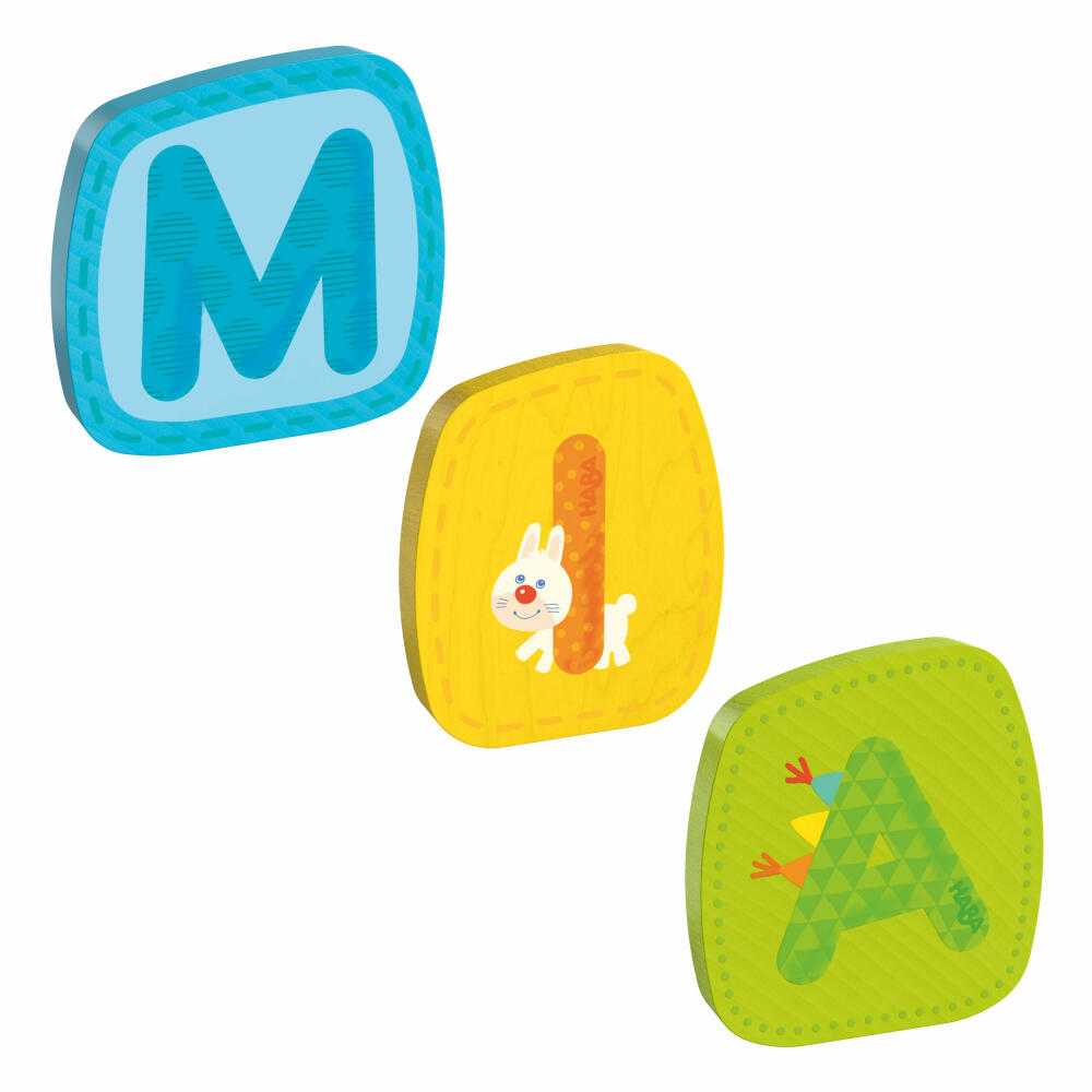 HABA wooden letters, name Mia, letters, door sign, wall, decoration, children's room, child, baby