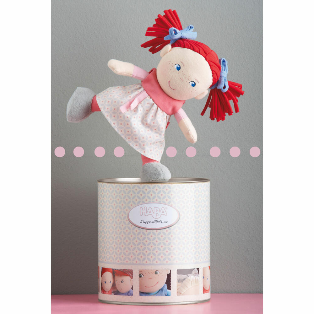 HABA doll Mirli, cloth doll, cuddly doll for toddlers, from 6 months, polyester, 20 cm, 5737