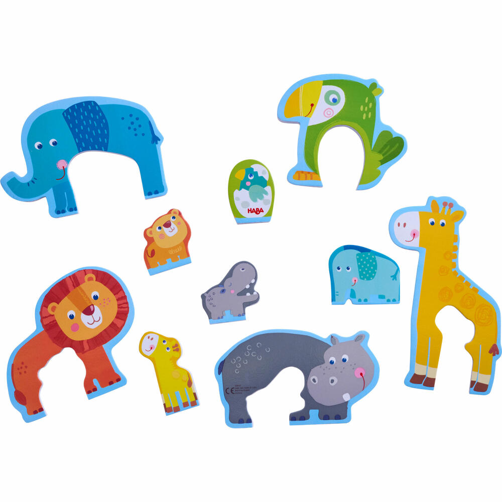HABA Badespielzeug Tierpuzzle, Badepuzzle, Tier Puzzle, Wasserspielzeug, ab 18 Monaten, 306447