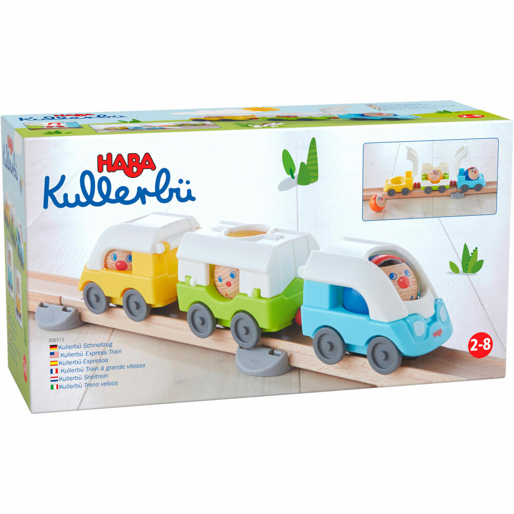 HABA Kullerbü Express Train, Train, Railway, Marble Run Accessories, Extension, 306496