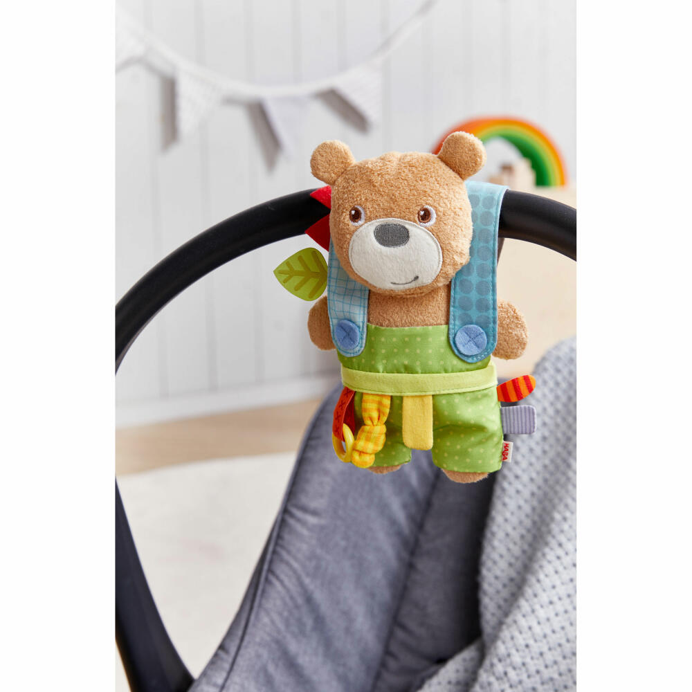 HABA Play Trainer Bear Fun, Play Trailer, Fabric Toy, Plush Toy, Baby Toy, 306381