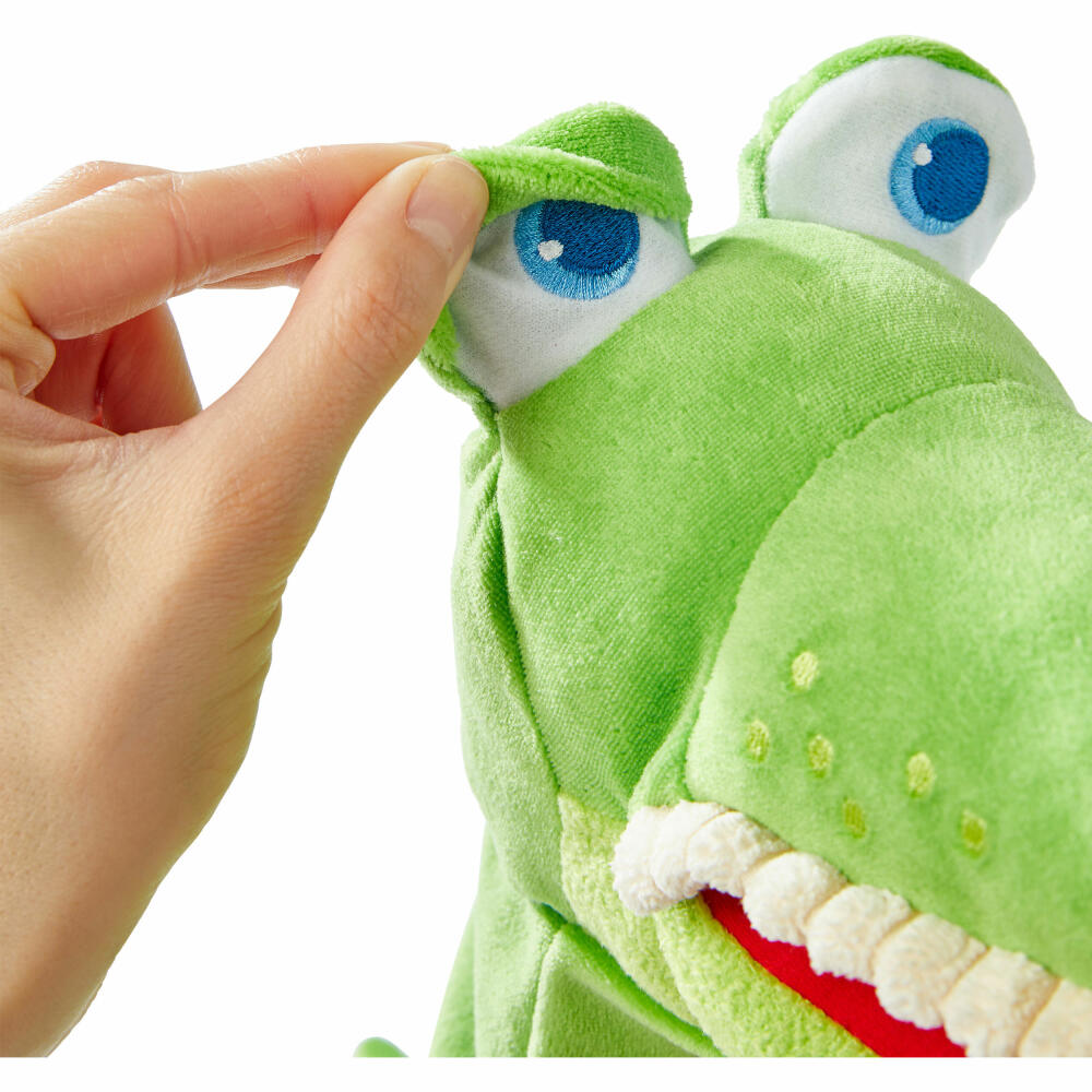 HABA hand puppet omnivore crocodile, puppet theater, hand puppet, puppet theater, crocodile, 306255