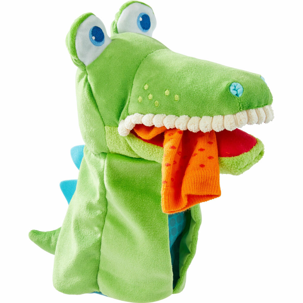 HABA hand puppet omnivore crocodile, puppet theater, hand puppet, puppet theater, crocodile, 306255