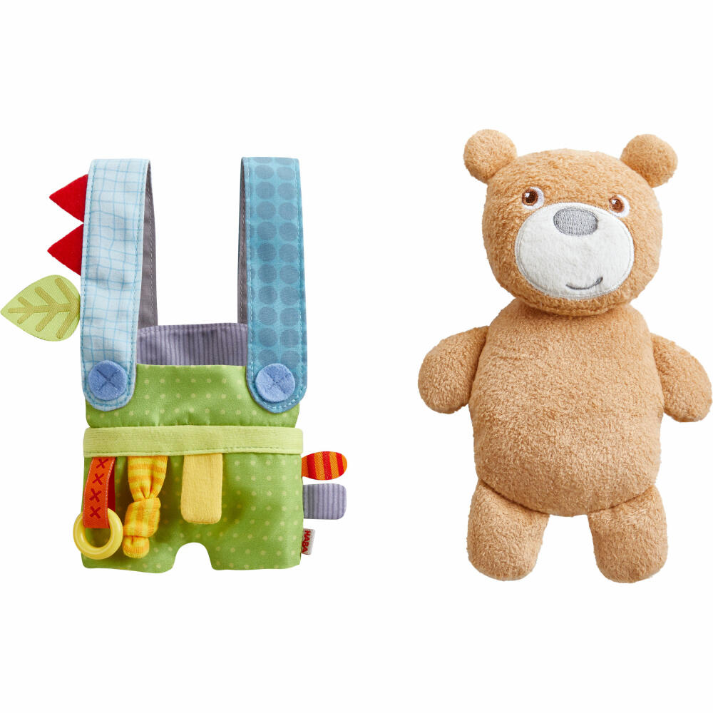 HABA Play Trainer Bear Fun, Play Trailer, Fabric Toy, Plush Toy, Baby Toy, 306381