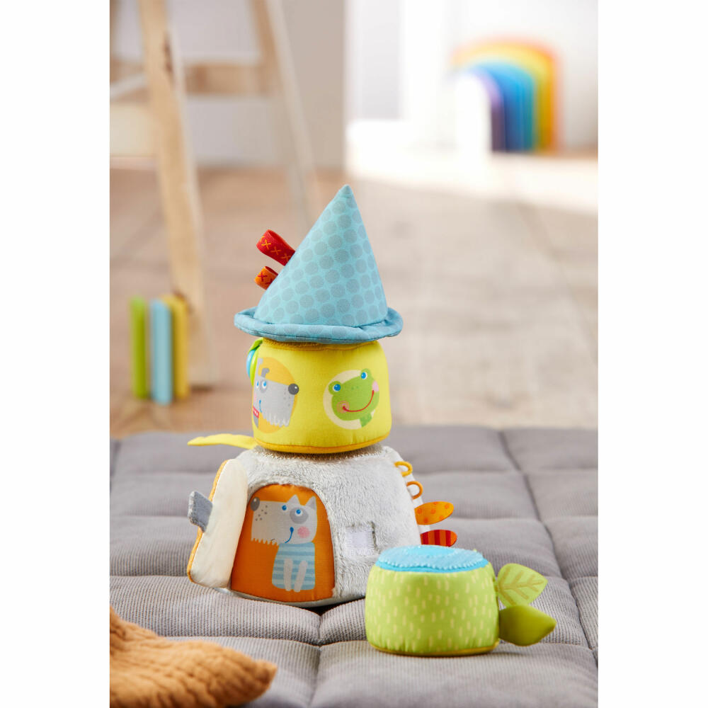 HABA Stacking Figure Animal High, Stacking Toy, Stacking Tower, Motor Skills Toy, Baby, 306452