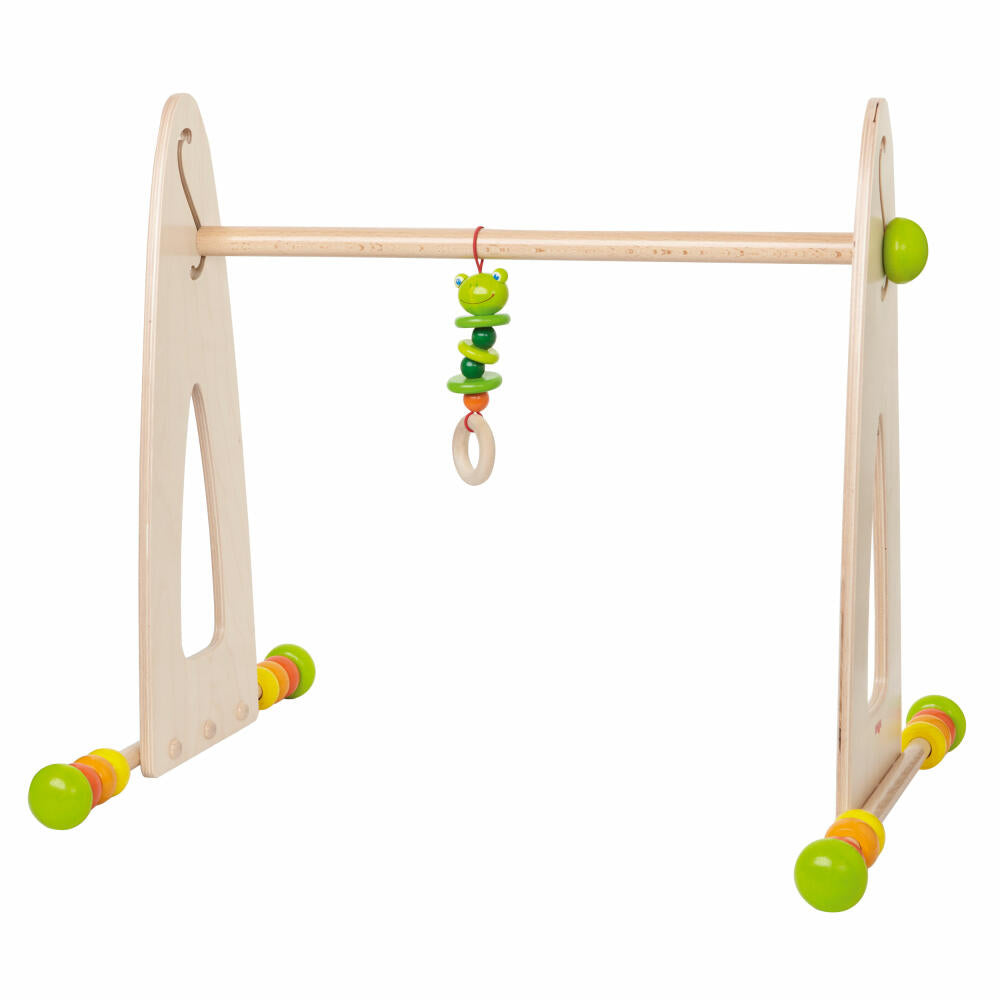 HABA Spieltrainer Farbenspaß, Babyausstattung, Gestell für Spieldecke, Hängefigur, 7302