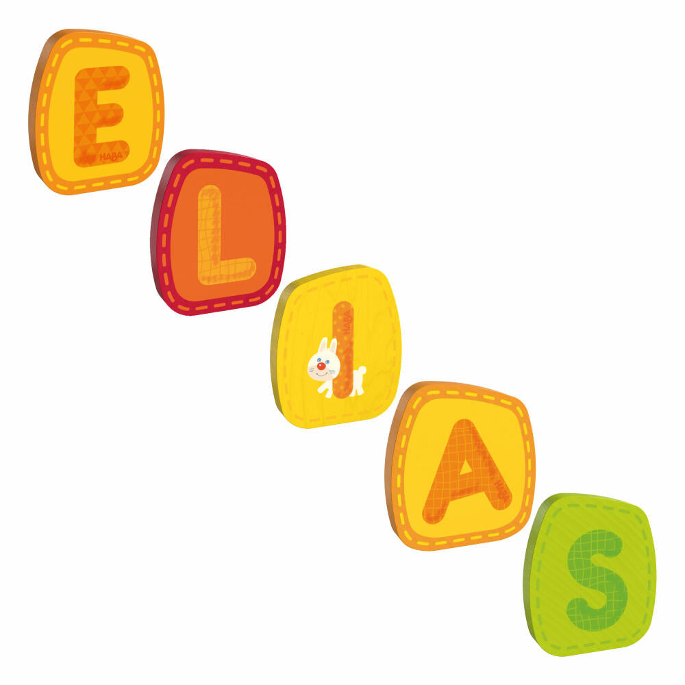 HABA wooden letters, name Elias, letters, door sign, wall, decoration, children's room, child, baby
