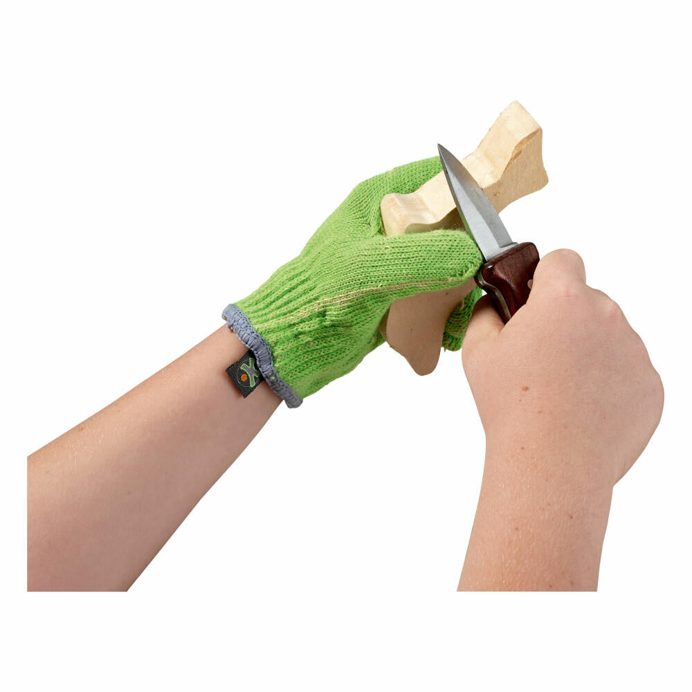 HABA Terra Kids Schnitzhandschuh-Set, Schnitz Handschuh, Kinder Schnittschutz, 300318 Sortiert