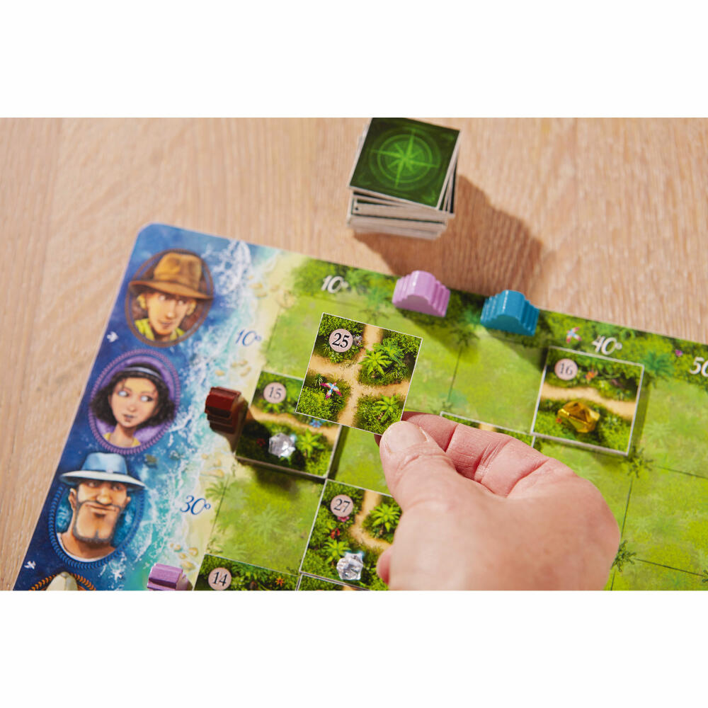 HABA Karuba, Legespiel, Familienspiel, Gesellschaftsspiel, Schatzsuche, Spielzeug, 300932