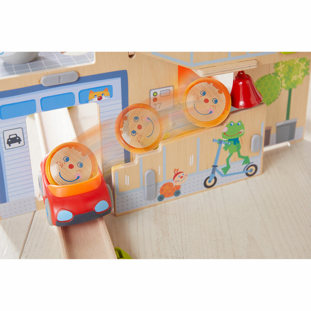 HABA Kullerbü - Kullerhausen play track, 17 pcs., ball track, toy, from 2 years, 307198