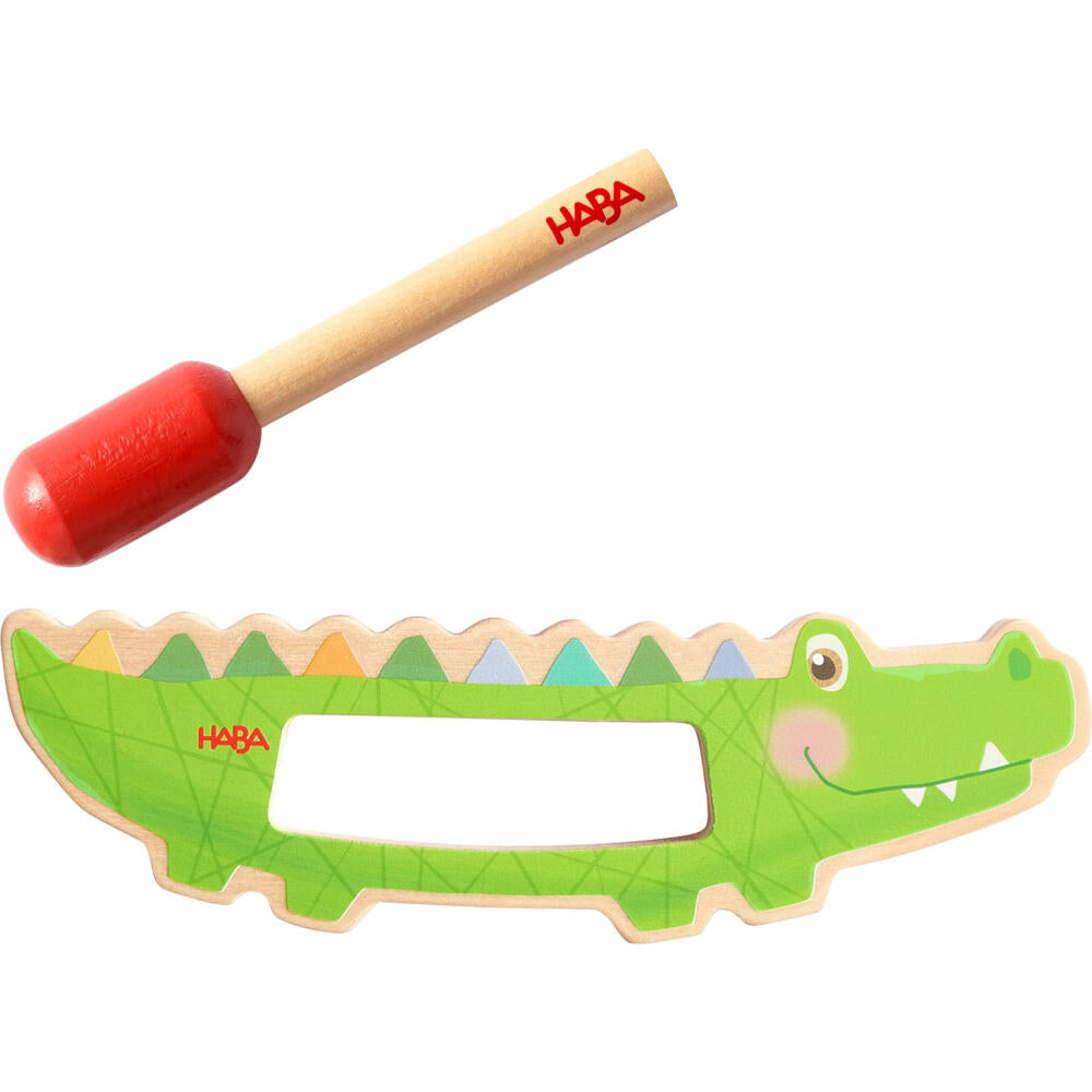 HABA Guiro Crocodile, Sound Toy, Children's Toy, Toy, Children, from 2 years, 2010994001