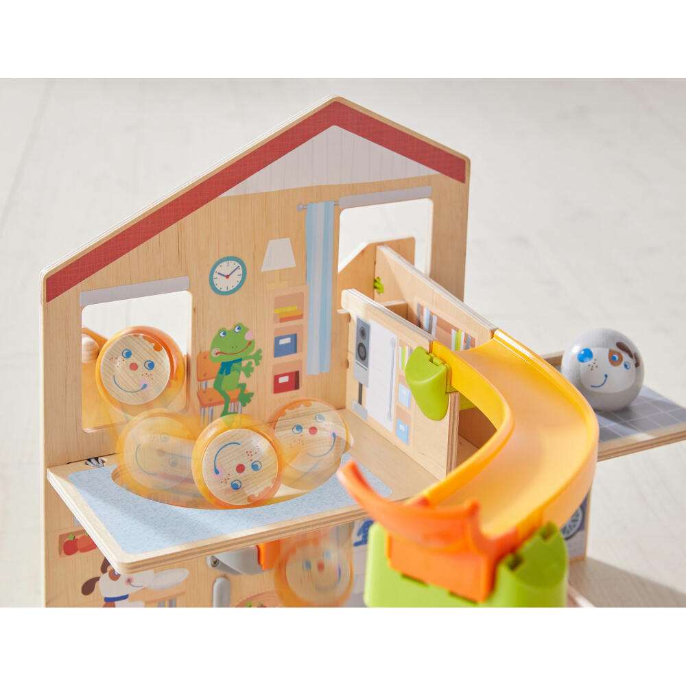 HABA Kullerbü - Kullerhausen play track, 17 pcs., ball track, toy, from 2 years, 307198