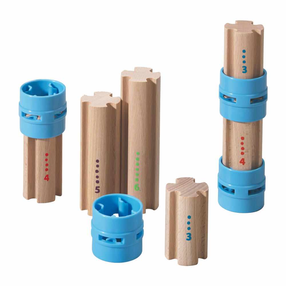 HABA Kullerbü Supplementary Set Columns, Supplement for Marble Run, Connecting Pieces, 300850