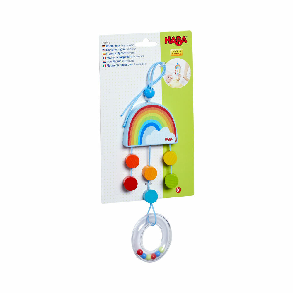 HABA Hanging Figure Rainbow, Pendant, Baby Seat, Cot, Toy, from 6 Months, 2011624001