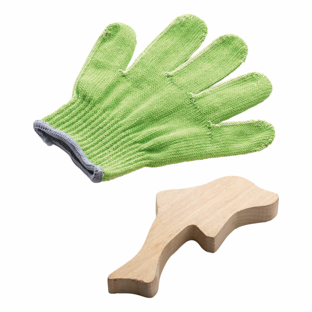 HABA Terra Kids Schnitzhandschuh-Set, Schnitz Handschuh, Kinder Schnittschutz, 300318 Sortiert
