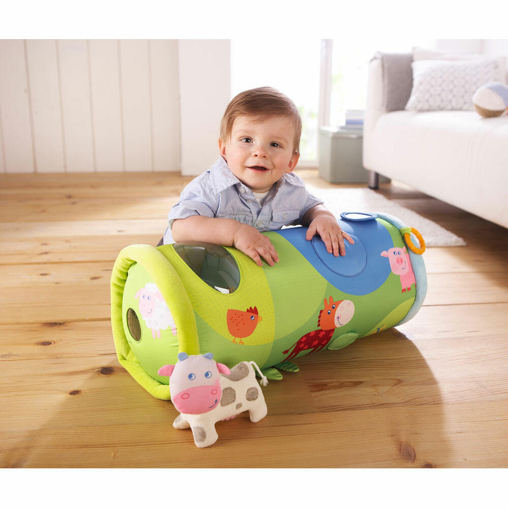 HABA Crawling Roll Farm, Crawling Roll, Crawling, Fabric Toy, Toy, 301197