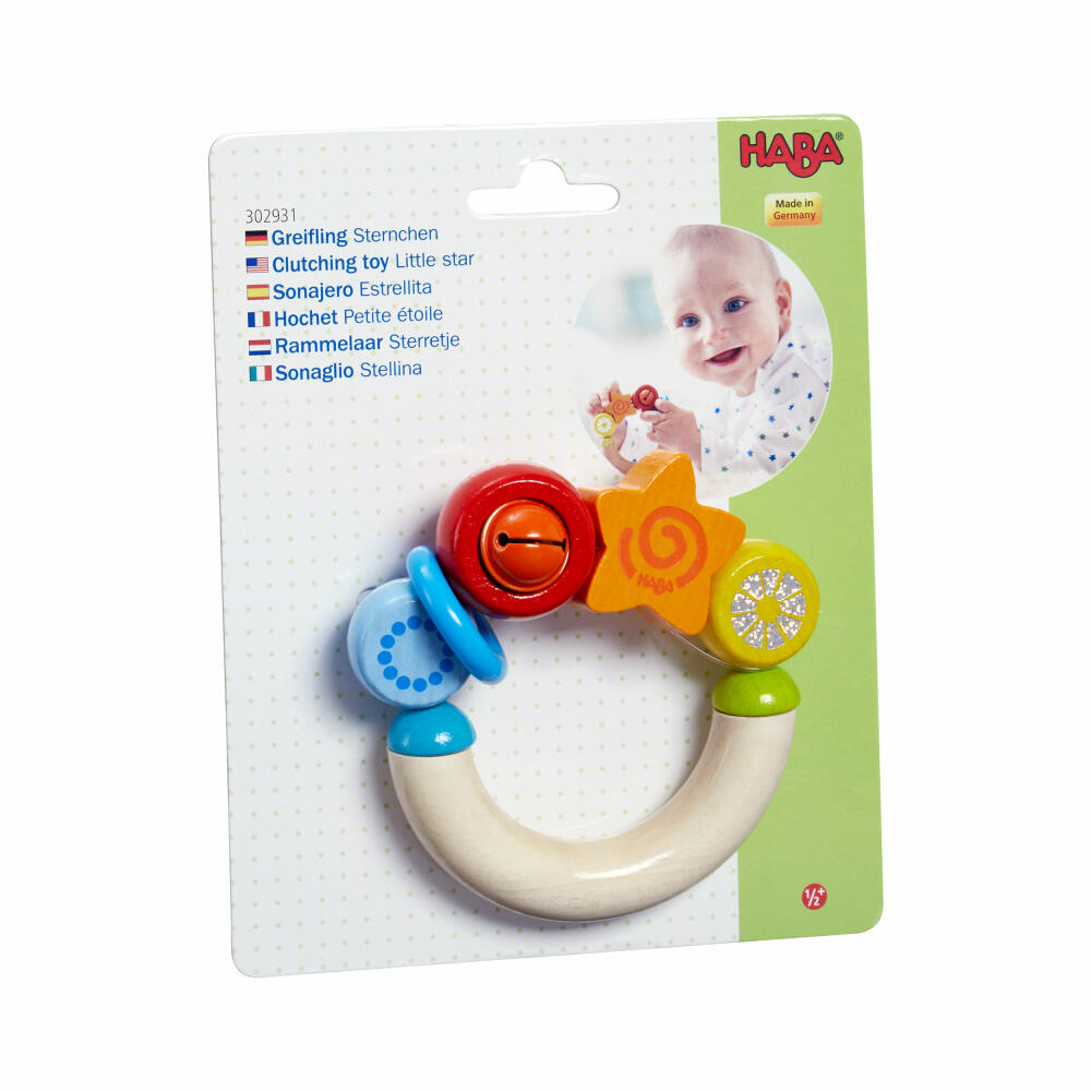HABA grasping toy star, grasping toy, rattle, toy, from 6 months, 2011666001