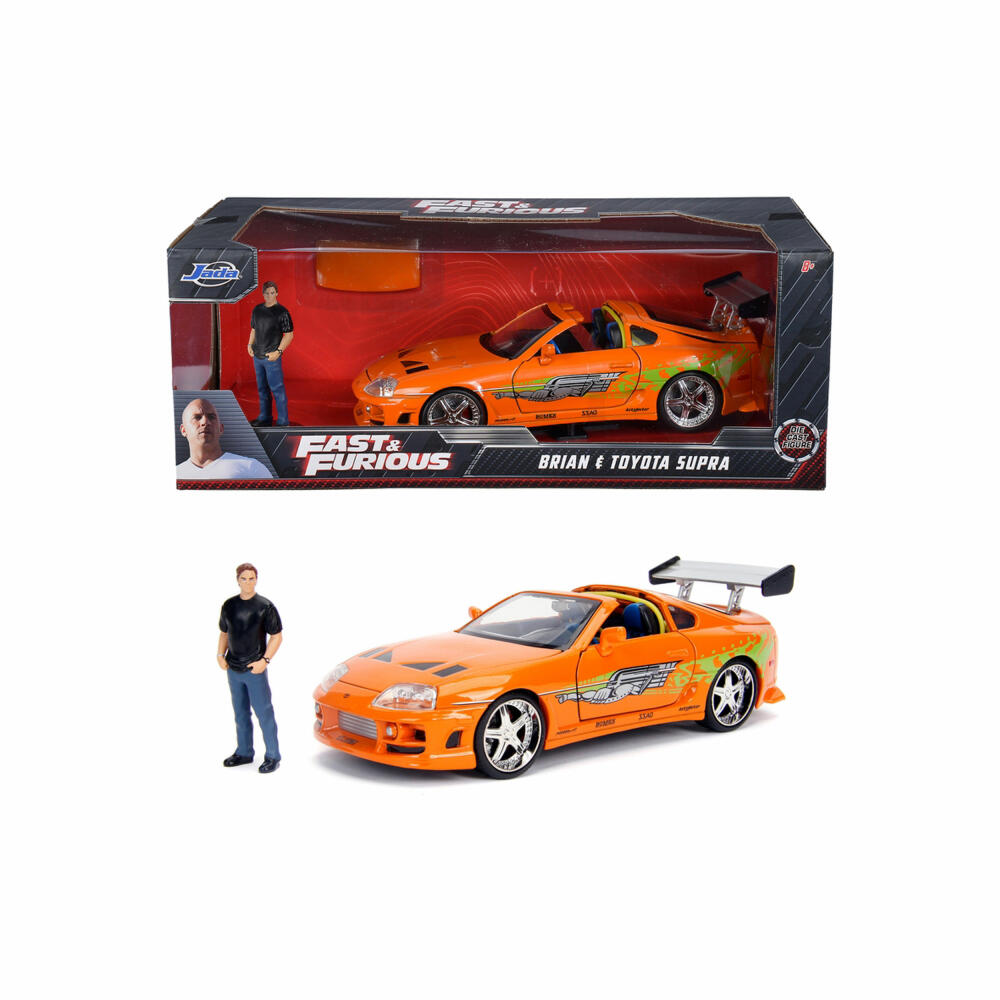 Jada Fast & Furious 1995 Toyota Supra, model car, model car, model vehicle, scale 1:24, 253205001