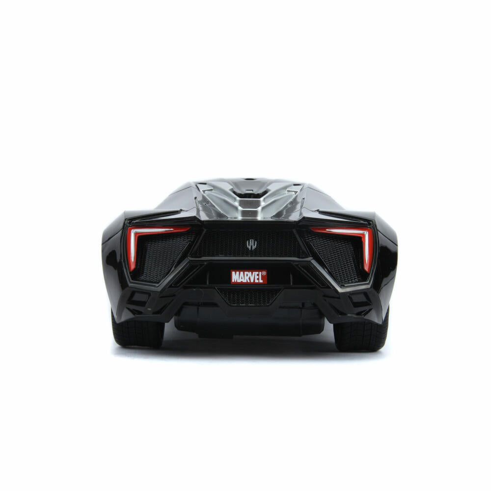 Jada Marvel Black Panther RC Lykan 1:16, Remote Controlled Car, Model Car, Toy, 253226001