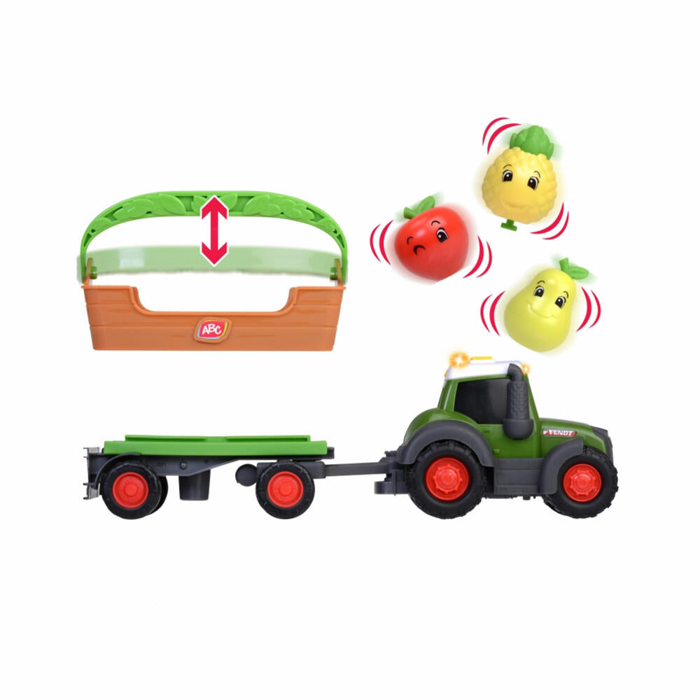 Simba ABC Freddy Fruit Trailer, Toy Tractor, Tractor, Toy Vehicle, 204115010