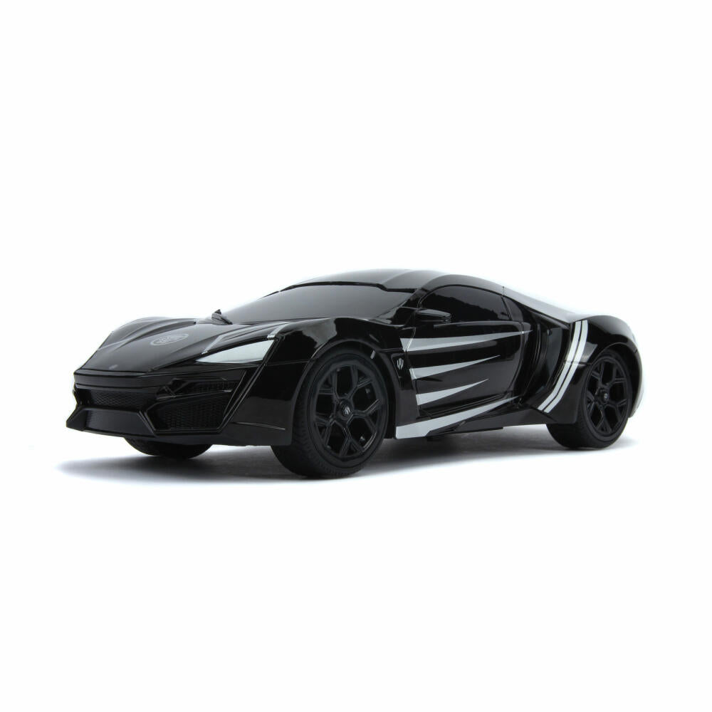 Jada Marvel Black Panther RC Lykan 1:16, Remote Controlled Car, Model Car, Toy, 253226001