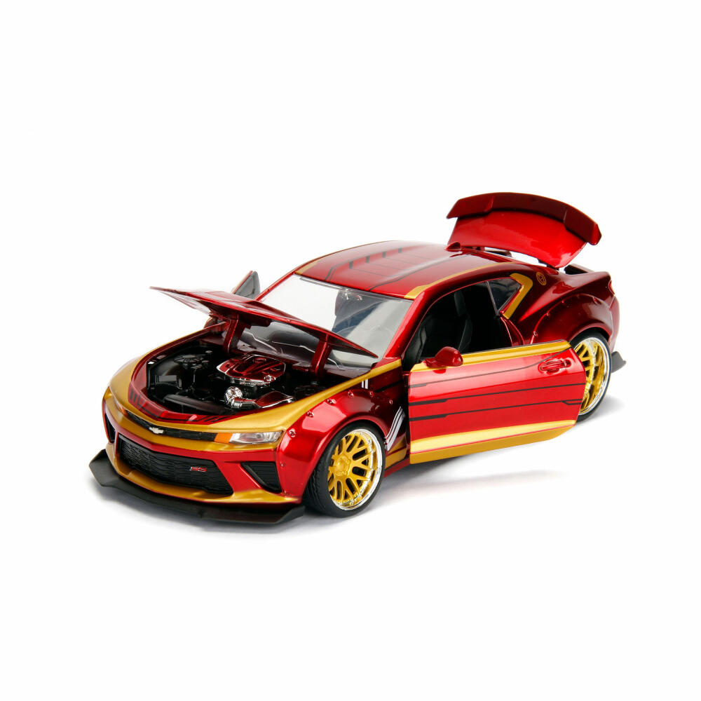 Jada Marvel Iron Man 2016 Chevy Camaro SS, model car, model car, model vehicle, scale 1:24, 253225003