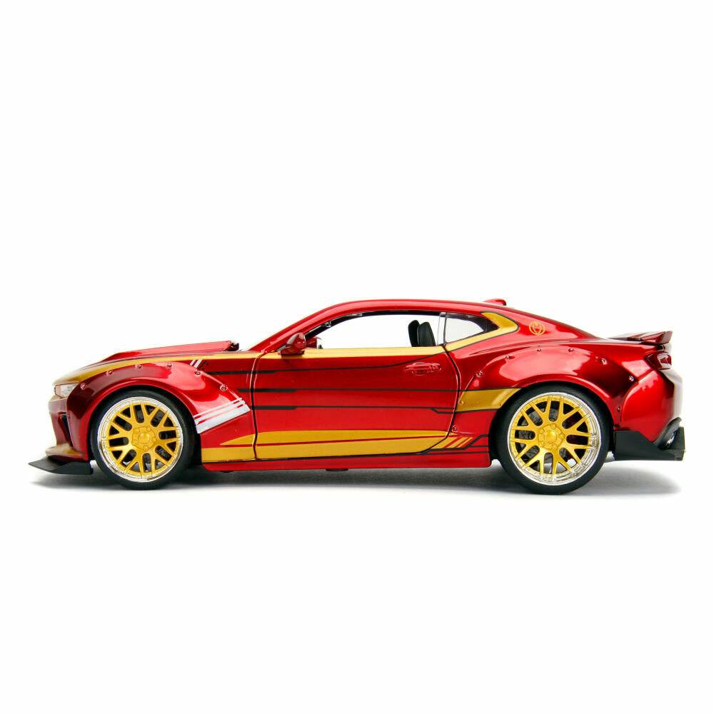 Jada Marvel Iron Man 2016 Chevy Camaro SS, model car, model car, model vehicle, scale 1:24, 253225003