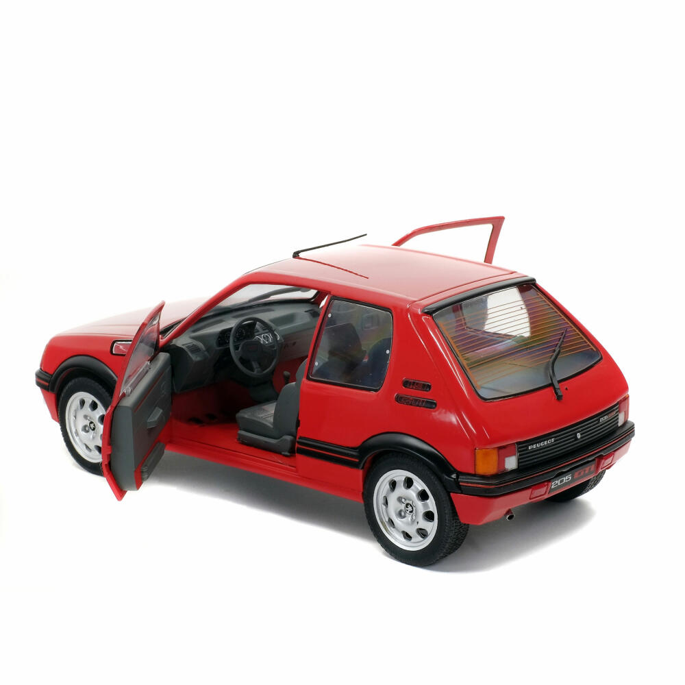 Solido Peugeot 205 GTI MK1 1988, model car, model, car, miniature, scale 1:18, red, 421184410