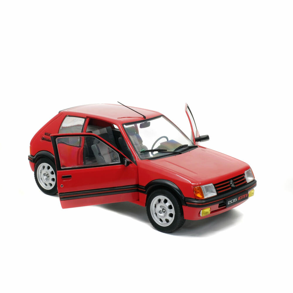 Solido Peugeot 205 GTI MK1 1988, model car, model, car, miniature, scale 1:18, red, 421184410