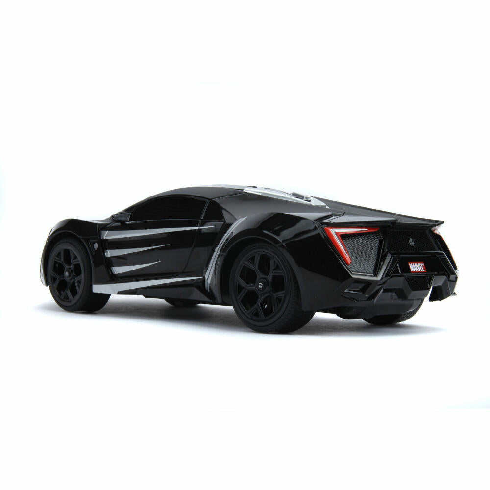 Jada Marvel Black Panther RC Lykan 1:16, Remote Controlled Car, Model Car, Toy, 253226001