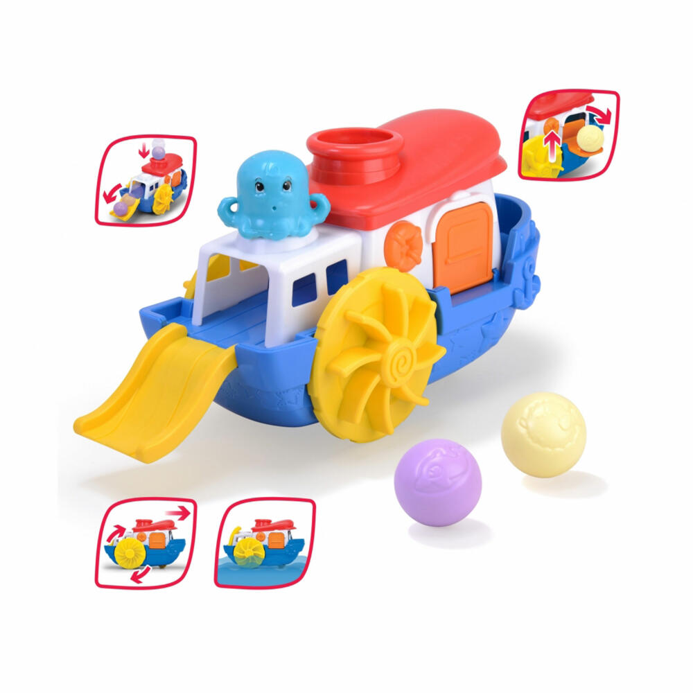 Simba ABC Sammy Splash, Spielzeugboot, Wasserspielzeug, Badewannen Spielzeug, 204115005