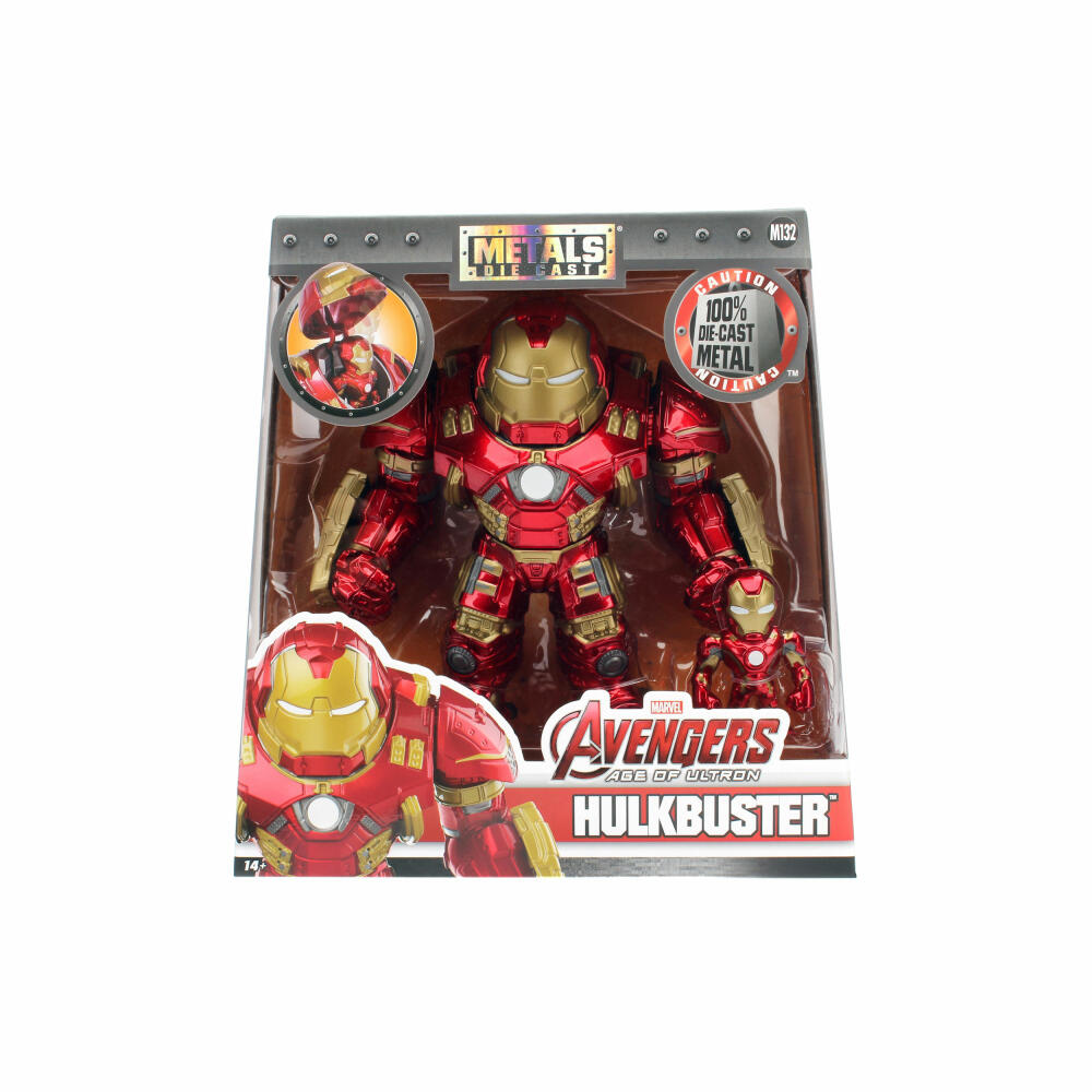 Jada Marvel Hulkbuster and Iron Man Metal Figure, Hulk, Superheroes, Metal Figure, Toy Figure, 253223002