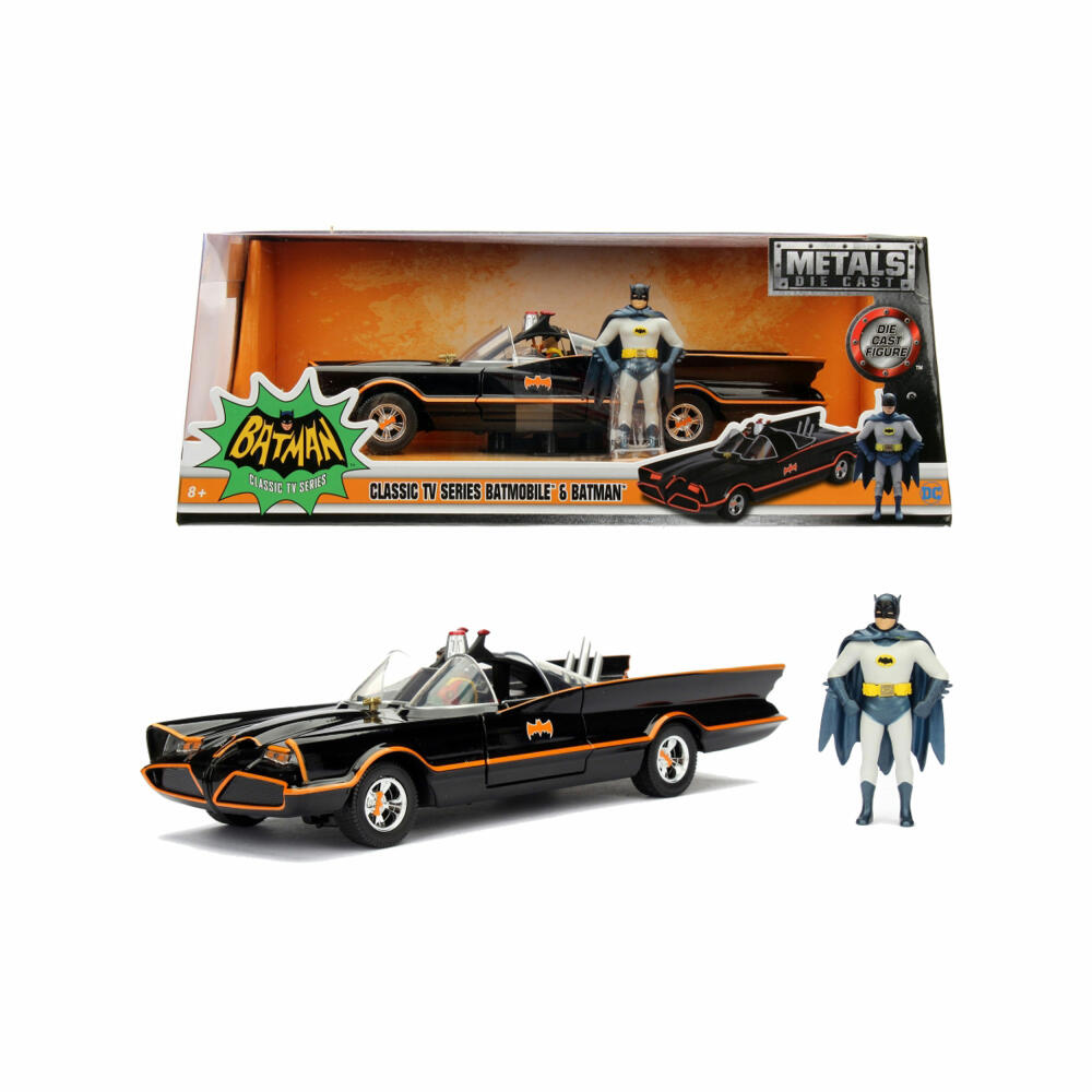 Jada Batman 1966 Classic Batmobile, model vehicle, Bat Mobile, model car, toy figure, figure, scale 1:24, 253215001
