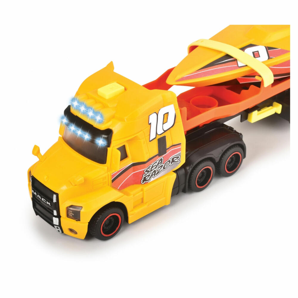 Dickie Toys Sea Race Truck, heavy transporter, truck, toy car, toy car, 203747009