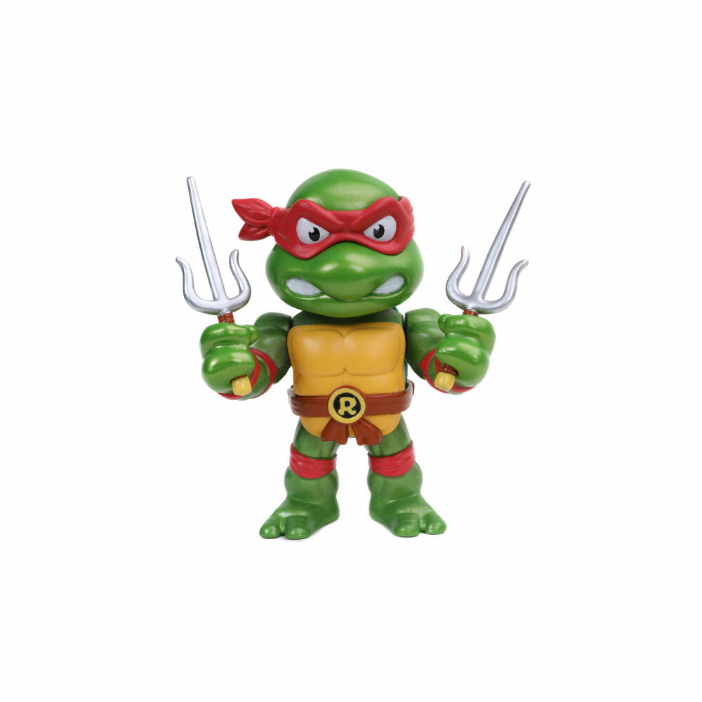 Jada Turtles 4 Raphael Figure, with Accessories, Collectible Figure, Toy, Red, 10 cm, 253283001