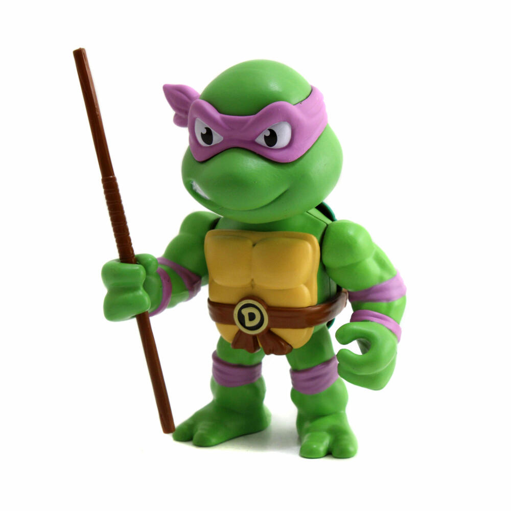 Jada Turtles 4 Donatello Figure, with Accessories, Collectible Figure, Toy, Purple, 10 cm, 253283003