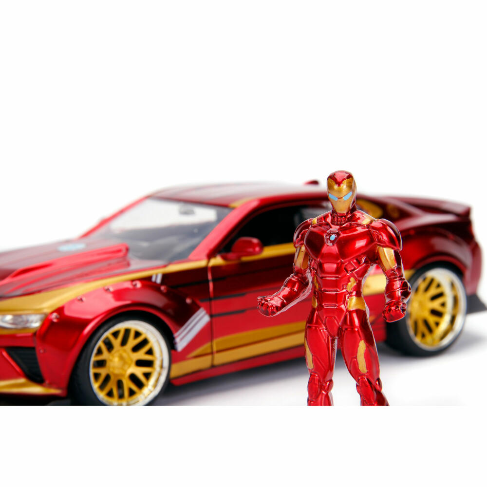 Jada Marvel Iron Man 2016 Chevy Camaro SS, model car, model car, model vehicle, scale 1:24, 253225003