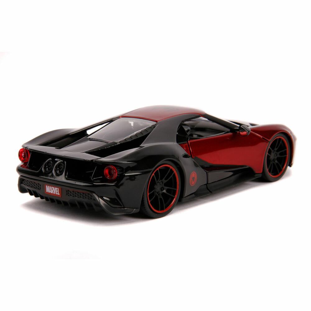 Jada Marvel Miles Morales 2017 Ford GT, model car, model car, model vehicle, figure, scale 1:24, 253225008