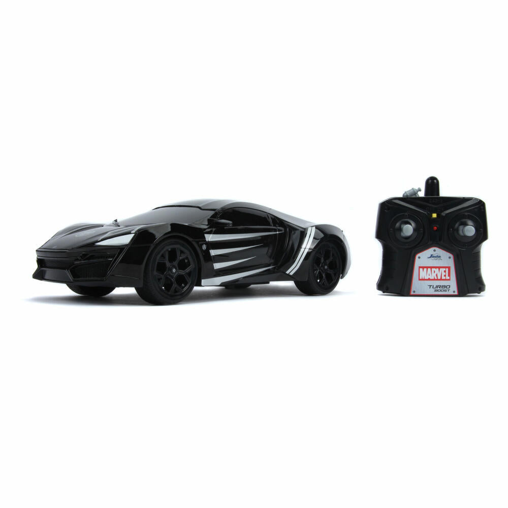 Jada Marvel Black Panther RC Lykan 1:16, Remote Controlled Car, Model Car, Toy, 253226001