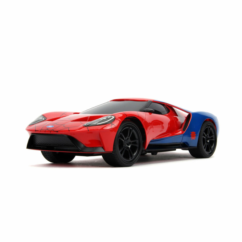 Jada Marvel Spider-Man RC 2017 Ford GT 1:16, Remote Controlled Car, Model Car, Toy, 253226002
