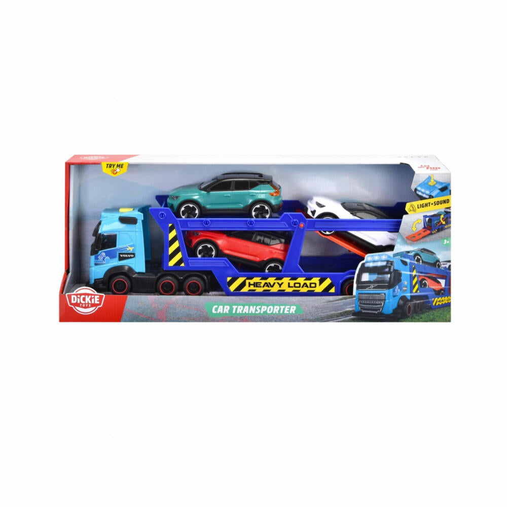 Dickie Toys Car Transporter, Auto-Transporter, mit 3 Spielzeugautos, Spielzeug Auto, 203747017